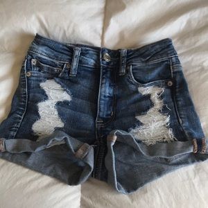 american eagle jean shorts